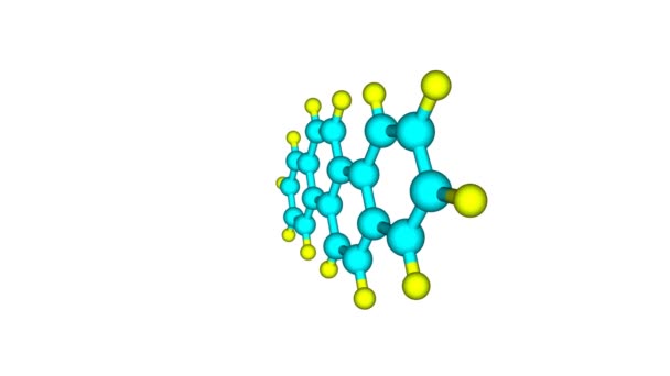 Відео Молекулярної Структури Обертання Хризантеми — стокове відео