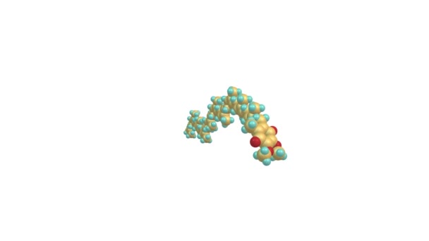 旋转泛素分子结构视频 — 图库视频影像
