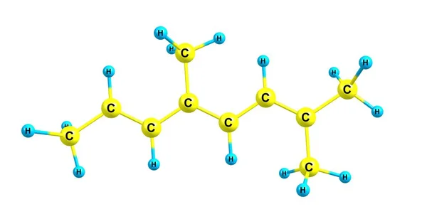 从白蛋白中分离出来的邻苯二酚分子结构 — 图库照片