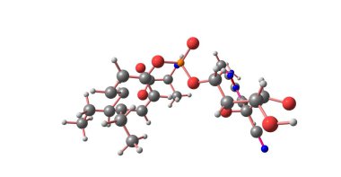 Remdesivir geniş spektrumlu antiviral bir ilaçtır, COVID-19 için spesifik bir tedavidir. 3d illüstrasyon