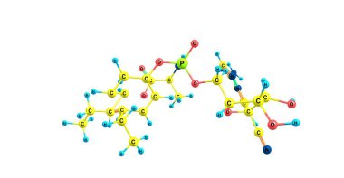 Remdesivir geniş spektrumlu antiviral bir ilaçtır, COVID-19 için spesifik bir tedavidir. 3d illüstrasyon