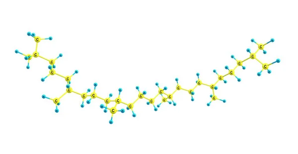 Squalan Carbonhydrid Udvundet Ved Hydrogenering Squalen Illustration Stock-billede