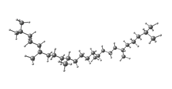 角质烃是由角质烯加氢生成的一种烃类 3D说明 免版税图库照片