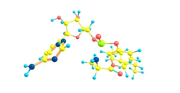 Tannic Acid 페놀의 일종인 타닌의 형태이다 이약한 구조내의 수많은 군때문이다 — 스톡 사진