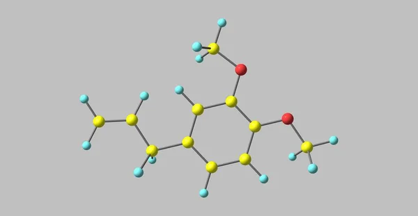 Metyleugenol Eller Allylveratrol Naturlig Kemisk Förening Som Klassificeras Som Fenylpropen — Stockfoto