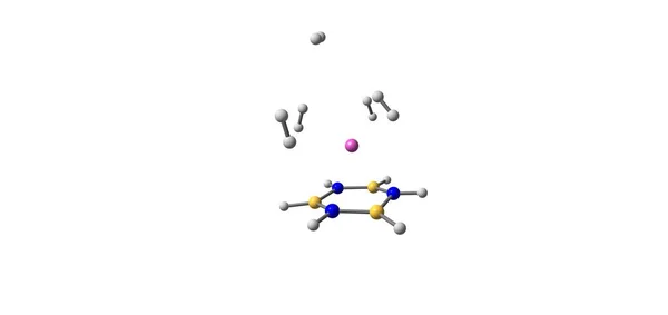 Borazine Met Katie Waterstof Moleculen Als Waterstof Opslagsysteem Illustratie — Stockfoto