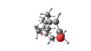 Progestojen molekülü dönen video Full HD