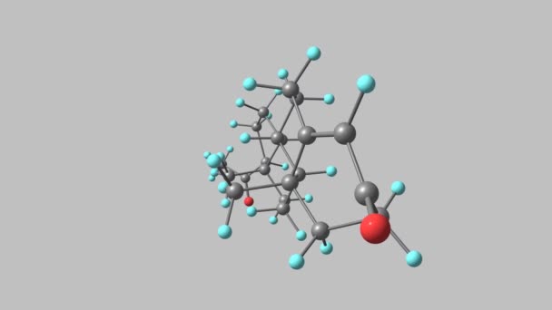 プロゲストゲン分子回転ビデオフルHd — ストック動画