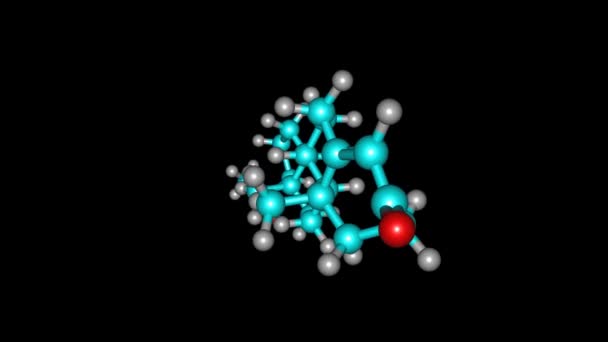 Molécula Progestógena Video Giratorio Full — Vídeo de stock