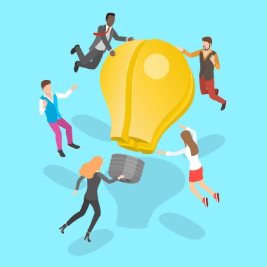 3 Boyutlu Fikir Araması ve Takım Çalışması Düz Vektör Kavramı.