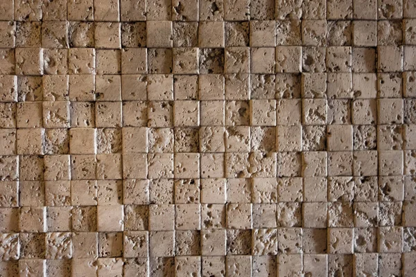 Ściany Wykonane Ciosanego Kamienia Cementu — Zdjęcie stockowe