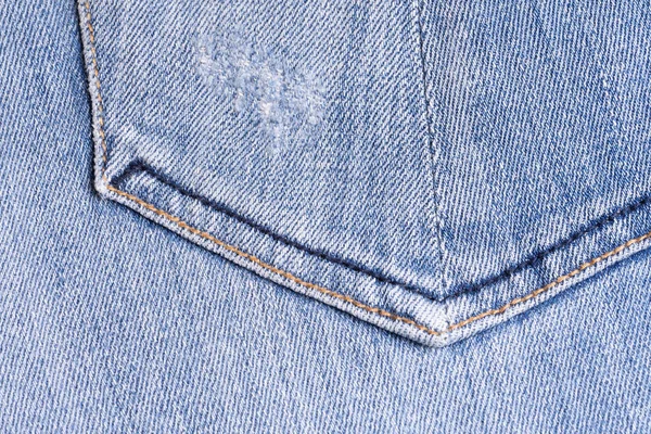 Blue Denim. Baumwollstoff, Jeans. kreativer Vintage-Hintergrund. p — Stockfoto