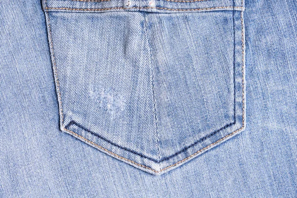 Blue denim. Cotton fabric, jeans. Creative vintage background. P — Stock Photo, Image