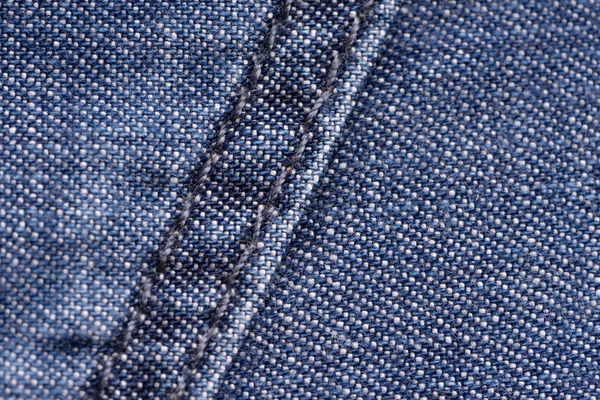 Blue denim. Cotton fabric, jeans. Creative vintage background. P — Stock Photo, Image