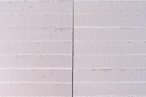 The blocks of foam, neatly folded on the construction site. Crea — Stock Photo, Image