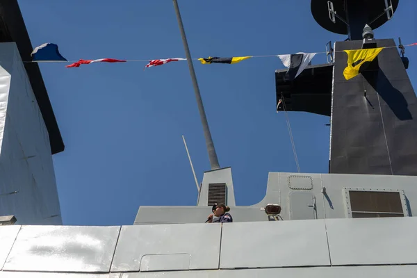 ウクライナのNATO軍艦。オデッサ港のNATO海軍。オデッサ。ウクライナ。201.07.07. — ストック写真