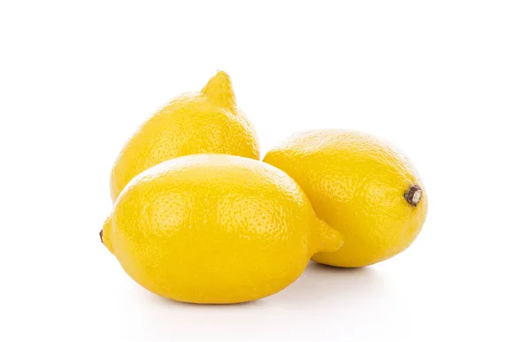 Limoni Isolati Bianco — Foto Stock