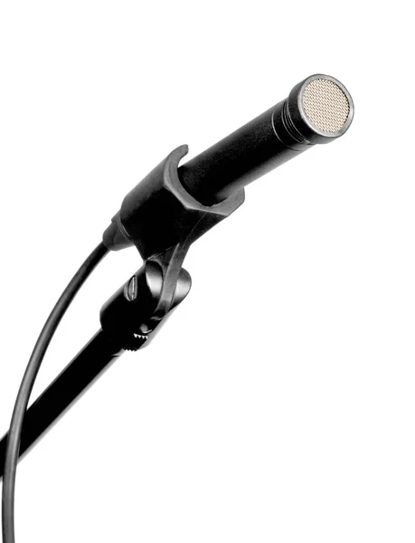 Microfono Dinamico Sfondo Bianco — Foto Stock
