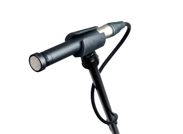 Dynamic Microphone White Background — Stock Photo, Image