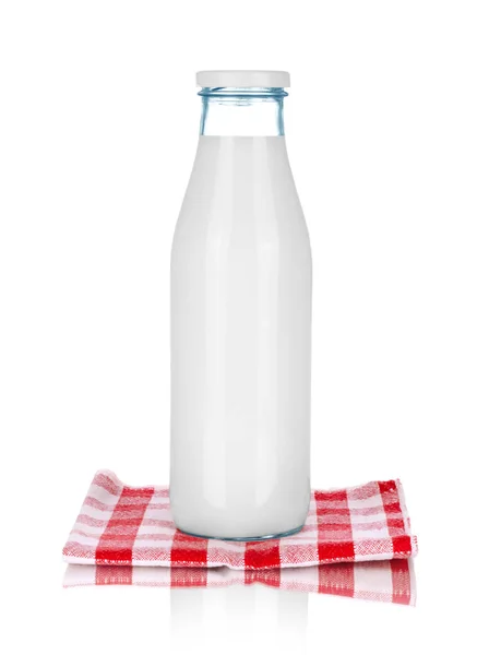 Flasche Milch Isoliert Auf Weiß — Stockfoto