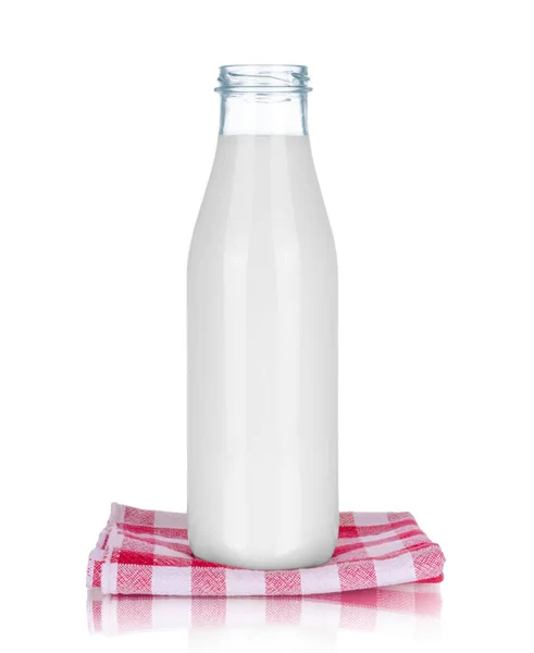 Botella Leche Aislada Sobre Blanco — Foto de Stock