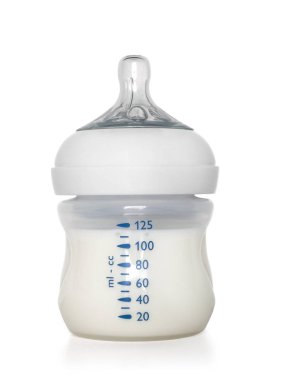 Beyaz izole biberon, 