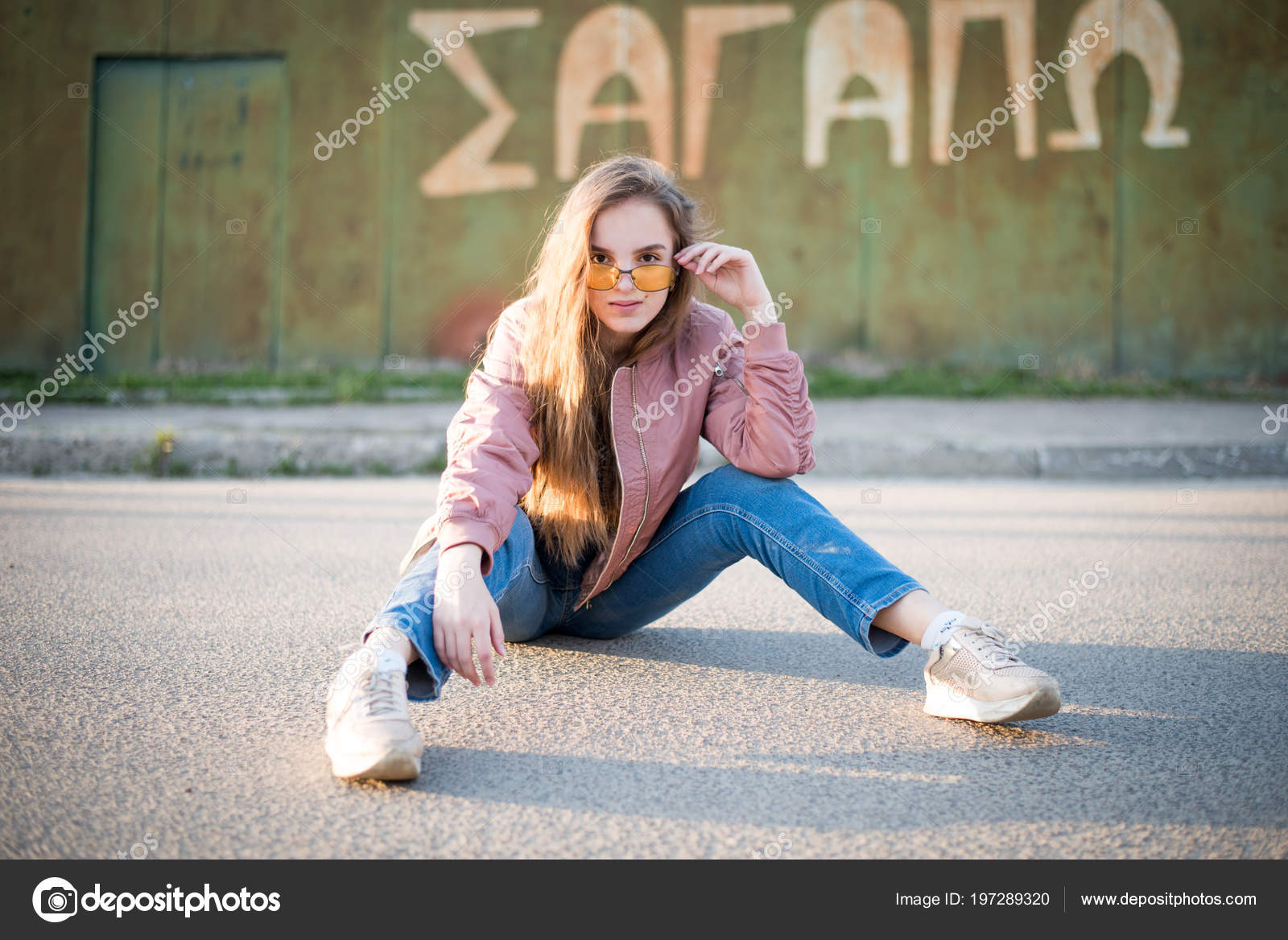 Young Beautiful Woman Street Emotions People Beauty Lifestyle