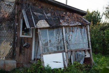 Ukrayna eski ahşap ev