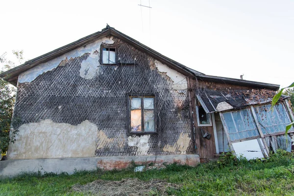 Oud Houten Huis Rusland — Stockfoto