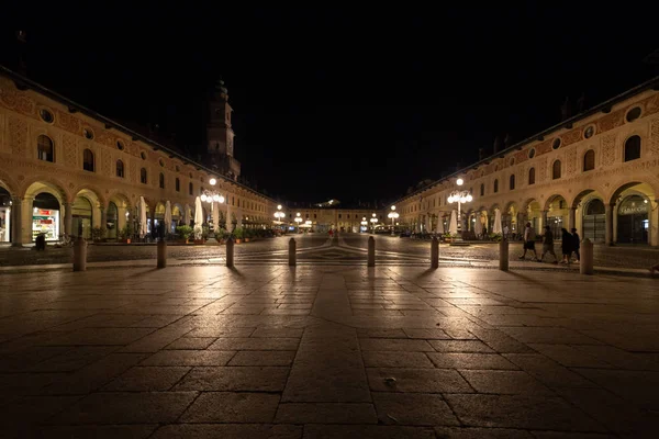 View Square Vigevano Tower Bramante Taken Cathedral — Stock Photo, Image