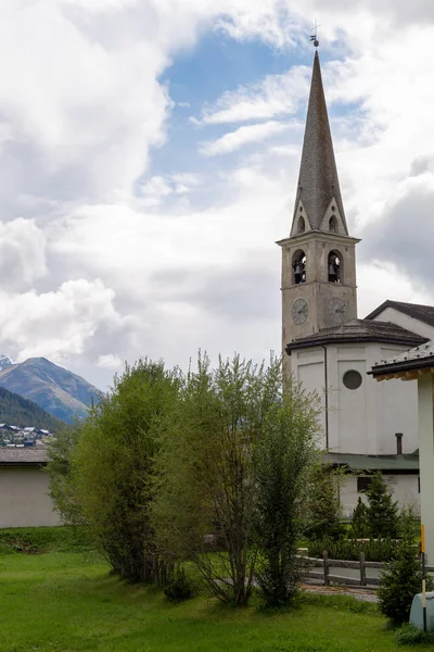 Letní Foto Sada Údolí Livigno Obrázky Jezero Hory — Stock fotografie