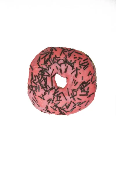 Pembe sır içinde donut, izole