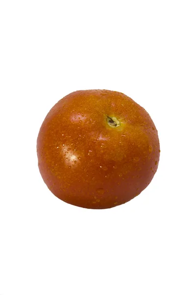 Pomodoro rosso su sfondo bianco — Foto Stock