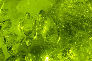 kabarcıklar ile yeşil sıvı, makro