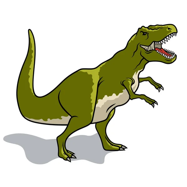 Tyrannosaurus Dinosaur Vector Illustration — Stock Vector ...