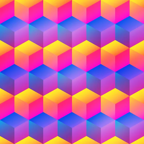 Lystig firkantet mønster – stockvektor