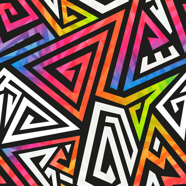 Graffiti geometric pattern