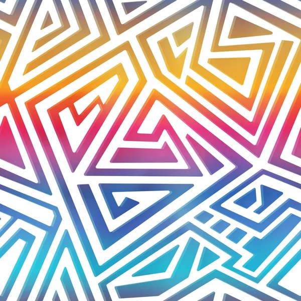 Szivárvány színű labirintus minta — Stock Vector