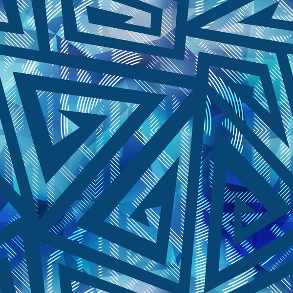 Modèle géométrique aquarelle — Image vectorielle