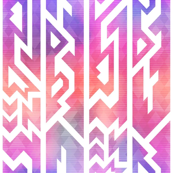Aquarelle motif géométrique sans couture — Image vectorielle