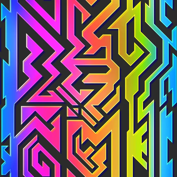 Rainbow färg geometriska mönster — Stock vektor