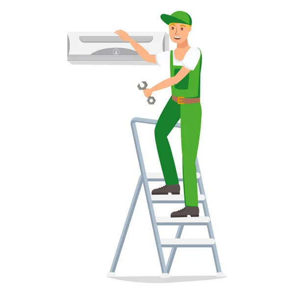 Repairman Vector Design Character — Stock Vector