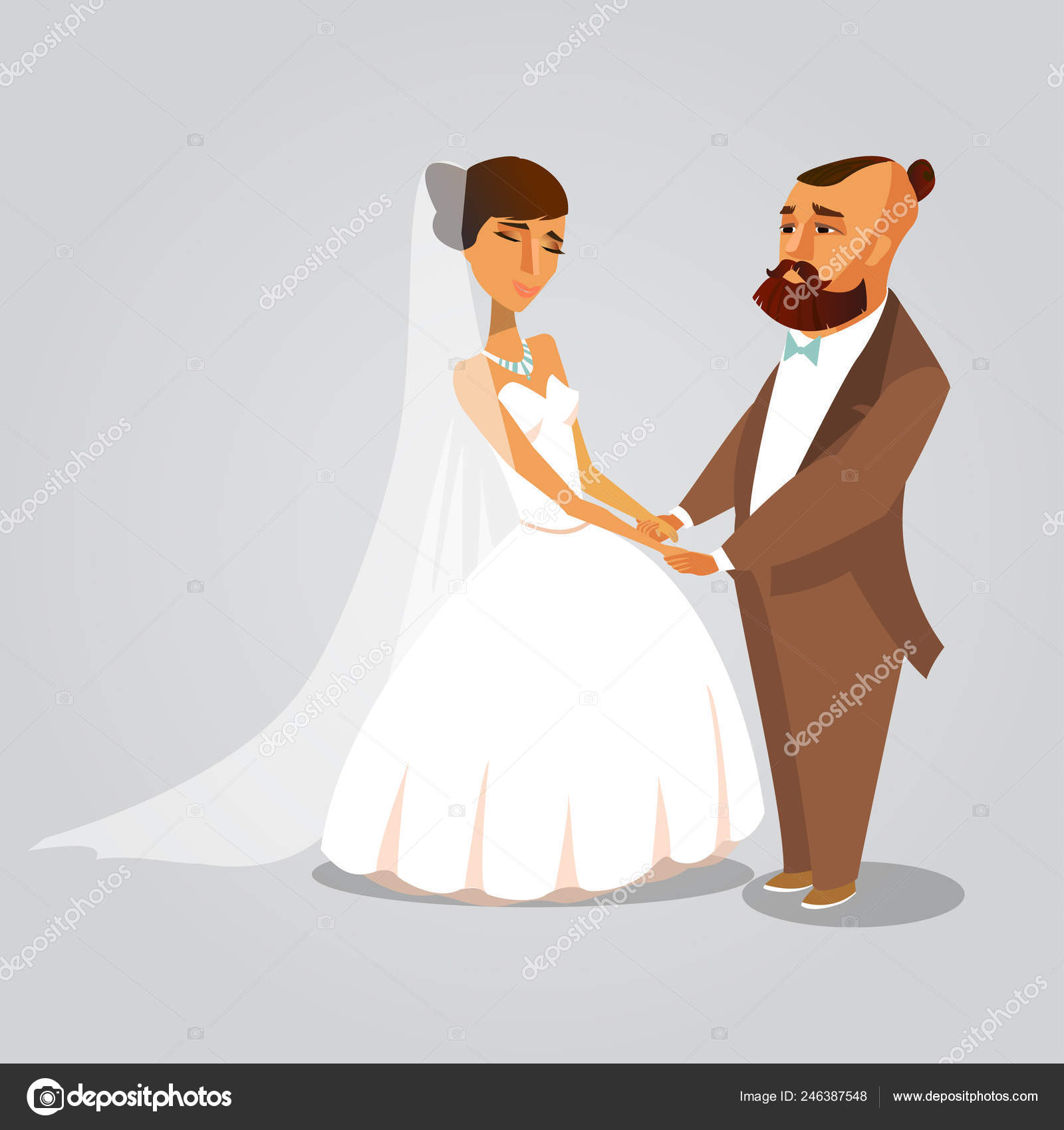 Groom and Bride Romantic Cartoon Illustration Stock Vector Image by ©.com #246387548 Groom and Bride Romantic Cartoon Illustration Stock Vector Image by ©.com #246387548
