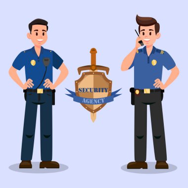 Güvenlik hizmeti veliler çizgi kahramanlar