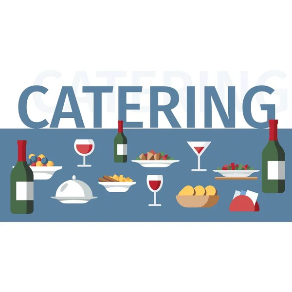 Catering Service Word Concept Restaurant Banner