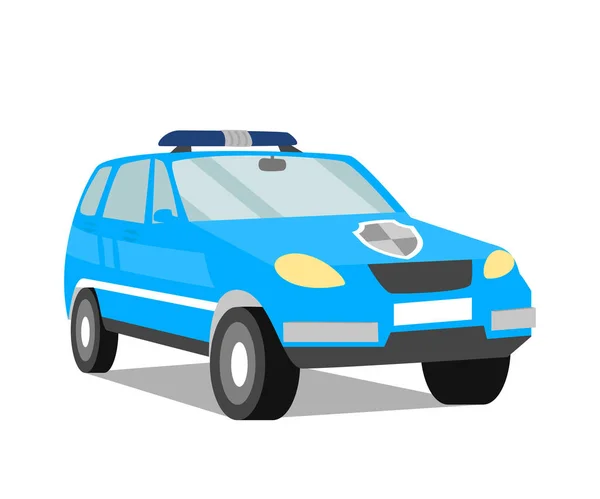 Veiligheidsdienst Auto platte vectorillustratie — Stockvector