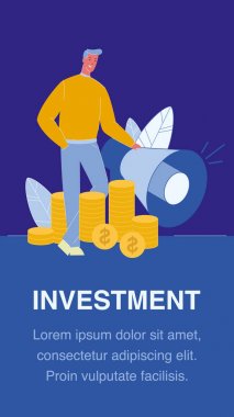 Copyspace ile Yatırım Vektör El İlanı Şablonu