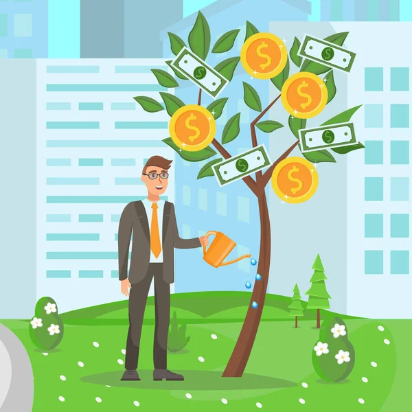 Business Development, Growing Startup Illustration Vector Graphics