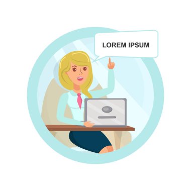 İş kadını Bulundu Sorun Çözüm İllüstrasyon