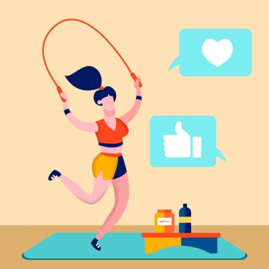Spor Blog, Fitness Online Kanal İllüstrasyon